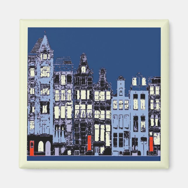 Aimant Ville Néerlandaise La Nuit (Devant)