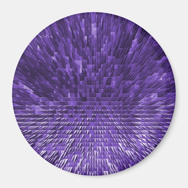 Aimant Ville pyramidale violette...... (Devant)