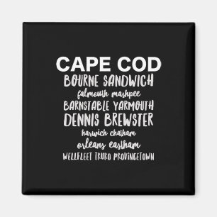 Aimant Villes de Cape Cod Provincetown Rnstable Bourne De