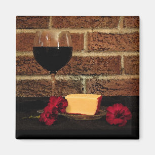Aimant Vin et fromage