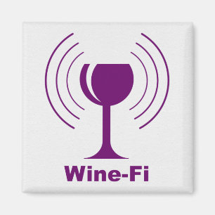 Aimant Vin Wave Waves Purple Vin Verre