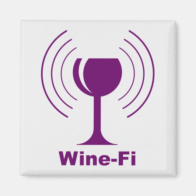 Aimant Vin Wave Waves Purple Vin Verre (Devant)
