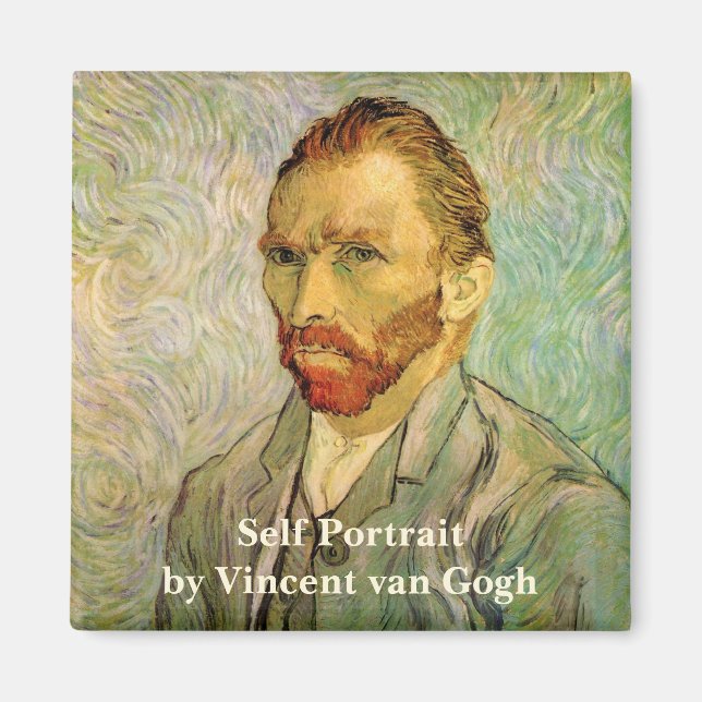 Aimant Vincent van Gogh Autoportrait, Art Vintage (Devant)