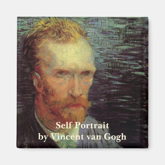 Aimant Vincent van Gogh Autoportrait, Art Vintage (Devant)