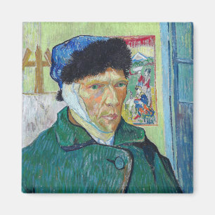 Aimant Vincent van Gogh - Autoportrait avec oreille bandé