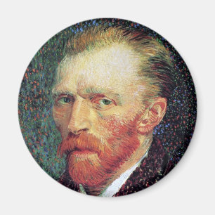 Aimant Vincent Van Gogh - Autoportrait de style pointilli