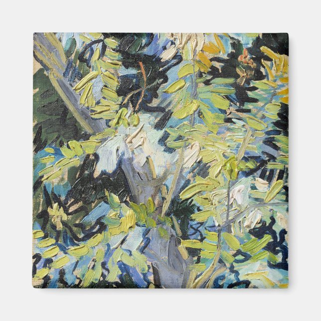 Aimant Vincent van Gogh, Branches de l'acacia en fleurs, (Devant)