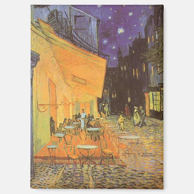 Aimant Vincent van Gogh - Café Terrasse en soirée (Recto)