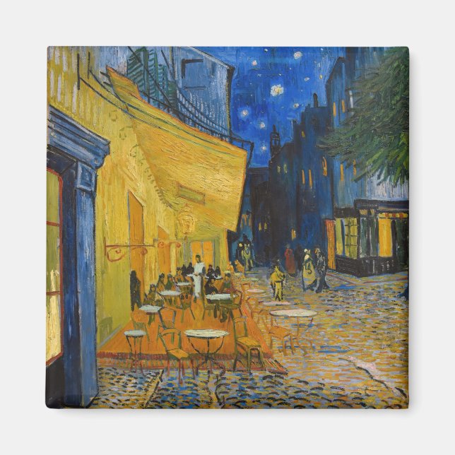 Aimant Vincent van Gogh - Café Terrasse en soirée (Devant)