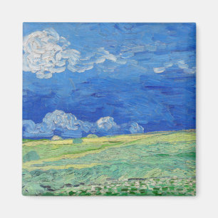 Aimant Vincent van Gogh - Champs de blé sous des nuages o
