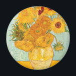 Aimant Vincent Van Gogh Douze tournesols dans un vase Art<br><div class="desc">Vincent Van Gogh Douze tournesols dans un Vase Art Magnet</div>