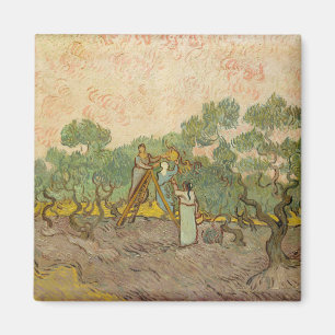 Aimant Vincent van Gogh - Femmes cueillant des olives