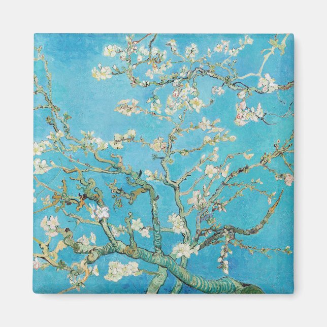 Aimant Vincent van Gogh - Fleur d'amandes (Devant)