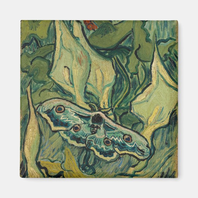 Aimant Vincent van Gogh - Giant Peacock Moth (Devant)