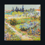 Aimant Vincent van Gogh - Jardin à Arles<br><div class="desc">Jardin d'Arles / Jardin fleuri avec sentier / Jardin d'Arles - Vincent van Gogh,  1888</div>