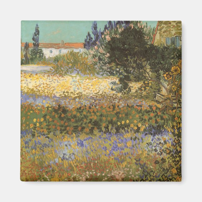 Aimant Vincent van Gogh - Jardin en fleurs (Devant)