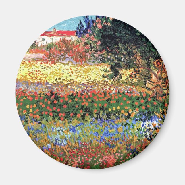 Aimant Vincent Van Gogh - Jardin en fleurs Beaux-Arts (Devant)