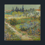 Aimant Vincent Van Gogh Jardin Vintage à Arles<br><div class="desc">Une empreinte de charme de "Garden at Arles", une peinture à l'huile sur toile réalisée en 1888 par Vincent van Gogh. Vincent van Gogh (1853 - 1890) était un peintre postimpressionniste hollandais qui, en un peu plus d'une décennie, a créé environ 2 100 peintures dont environ 860 peintures à l'huile,...</div>