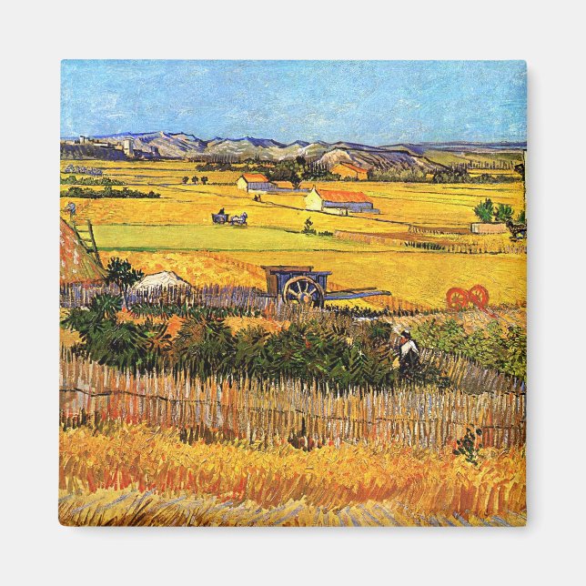 Aimant Vincent Van Gogh - La moisson à La Crau Beaux-Arts (Devant)