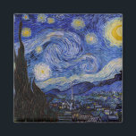 Aimant Vincent Van Gogh - La nuit étoilée<br><div class="desc">The Starry Night / La nuit etoilee - Vincent Van Gogh en 1889</div>