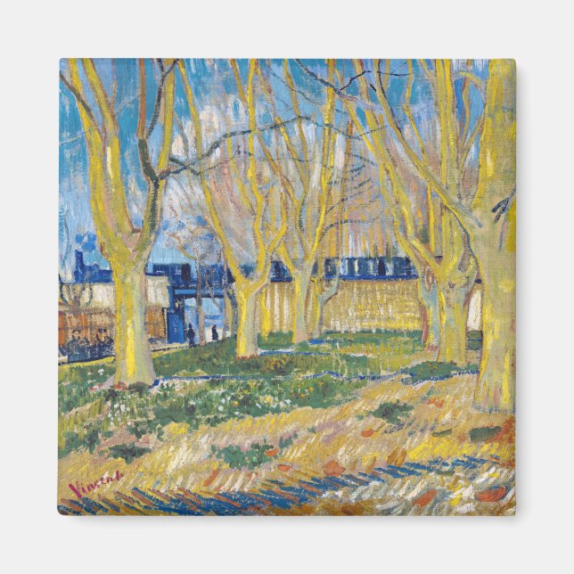 Aimant Vincent van Gogh - Le Train Bleu (Devant)