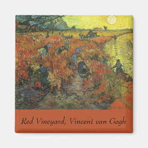 Aimant Vincent van Gogh - Le vignoble rouge