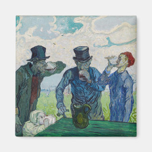 Aimant Vincent van Gogh - Les Buveurs, d'après Daumier