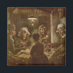 Aimant Vincent van Gogh - Les mangeurs de pommes de terre<br><div class="desc">The Potato Eaters (1885) de Vincent van Gogh est un Post impressionnisme vintage de peinture de la vie quotidienne et est considéré comme l'une des premières grandes oeuvres d'art de van Gogh. Van Gogh a dit qu'il voulait représenter les paysans comme ils étaient vraiment. Il a délibérément choisi des modèles...</div>