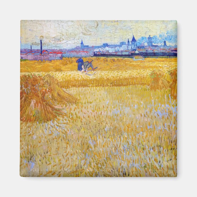 Aimant Vincent van Gogh - Les Moissonneurs (Devant)