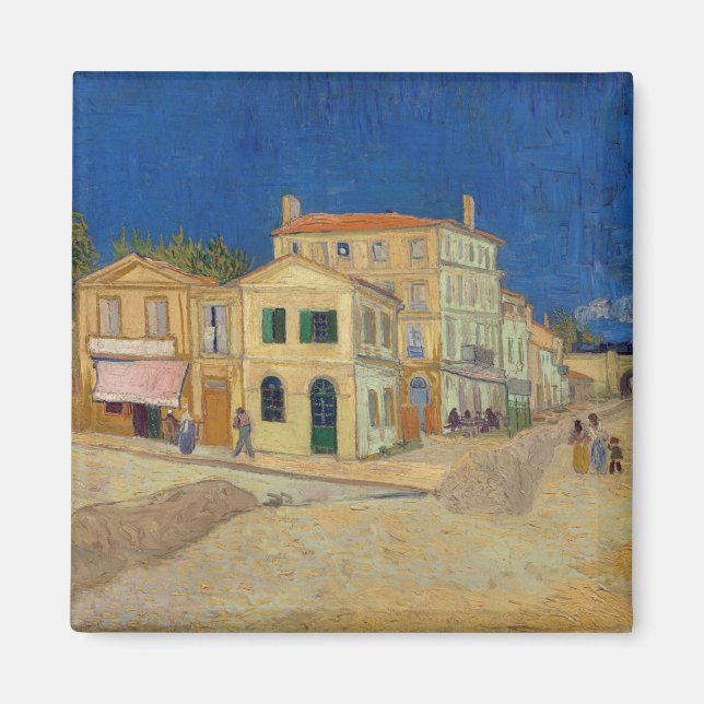 Aimant Vincent van Gogh - Maison Jaune / Rue (Devant)