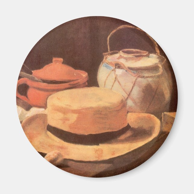 Aimant Vincent van Gogh - Nature morte avec chapeau de pa (Devant)