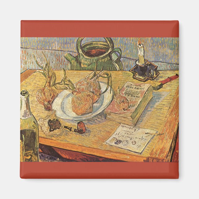 Aimant Vincent van Gogh - Nature morte avec planche à des (Devant)