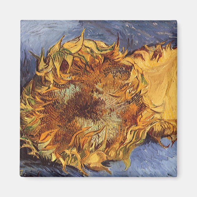 Aimant Vincent van Gogh - Nature morte : Deux tournesols  (Devant)