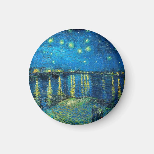 Aimant Vincent Van Gogh Nuit étoilée sur le Rhône (Devant)