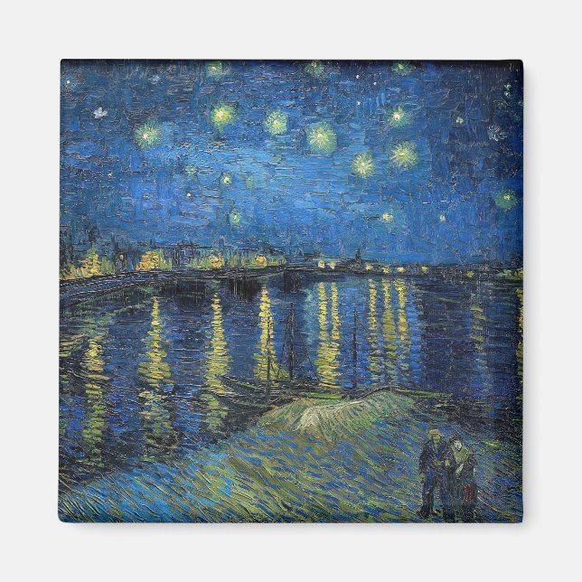 Aimant Vincent van Gogh - Nuit étoilée sur le Rhône (Devant)