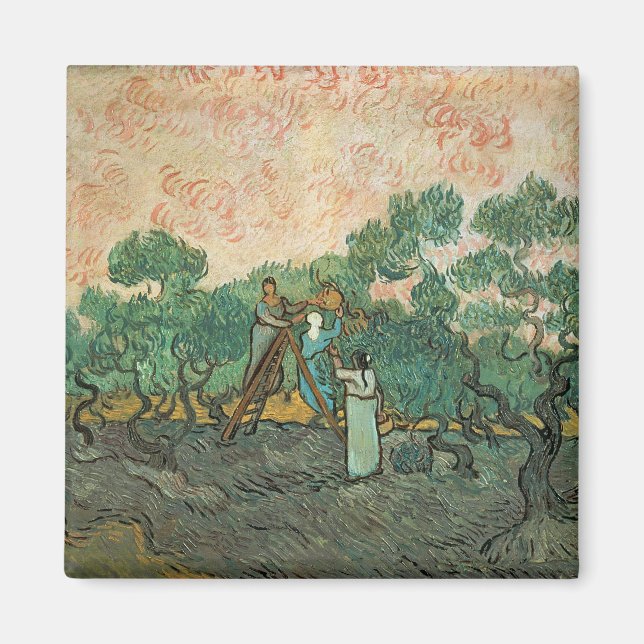Aimant Vincent van Gogh | Olive Pickers, Saint-Remy (Devant)