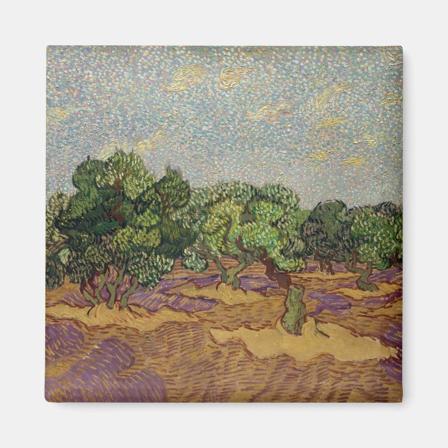 Aimant Vincent van Gogh - Oliviers (Devant)