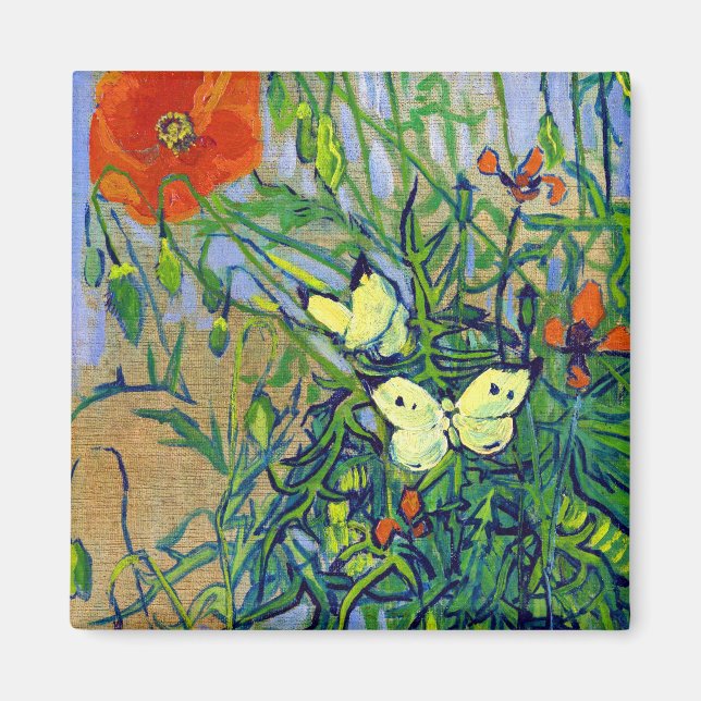 Aimant Vincent van Gogh Papillons et papillons (Devant)