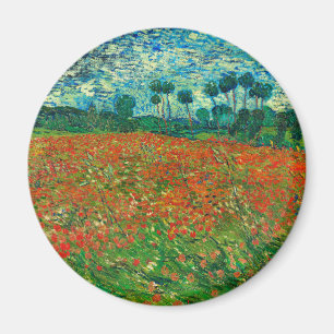 Aimant Vincent Van Gogh Poppy Field Fine Art