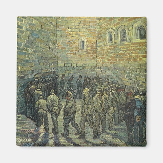 Aimant Vincent van Gogh - Prisonniers exerçant (Devant)