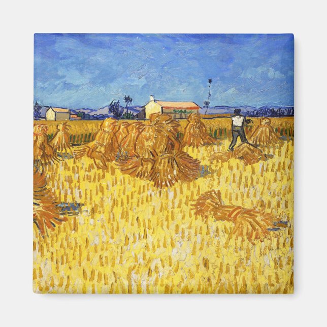 Aimant Vincent van Gogh - Récolte en Provence (Devant)