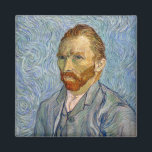 Aimant Vincent Van Gogh - Self-Portrait<br><div class="desc">Self-Portrait / Portrait of the artist / Portrait de l'artiste by Vincent Van Gogh in 1889</div>