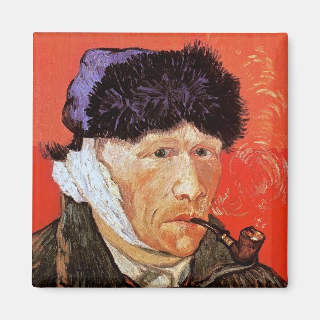 Aimant Vincent Van Gogh - Self Portrait With Bandaged Ear (Devant)