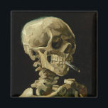 Aimant Vincent Van Gogh Skeleton avec une cigarette brûla<br><div class="desc">Vincent Van Gogh Squelette avec une cigarette brûlante Magnet d'art Vintage</div>