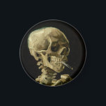 Aimant Vincent Van Gogh Skeleton avec une cigarette brûla<br><div class="desc">Vincent Van Gogh Squelette avec une cigarette brûlante Magnet d'art Vintage</div>