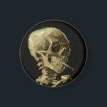 Aimant Vincent Van Gogh Skeleton avec une cigarette brûla<br><div class="desc">Vincent Van Gogh Squelette avec une cigarette brûlante Magnet d'art Vintage</div>
