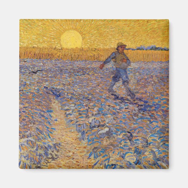 Aimant Vincent van Gogh - Sower avec réglage Sun (Devant)