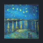 Aimant Vincent Van Gogh Starry Night Over The Rhone<br><div class="desc">Vincent Van Gogh Éteins Nuit Sur Le Rhône Magnet</div>