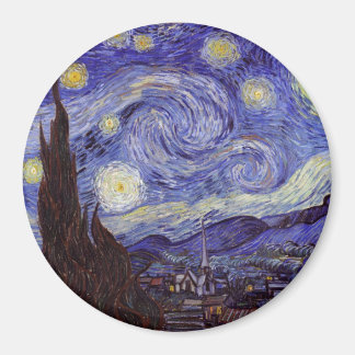 Aimant Vincent Van Gogh Starry Nuit Vintage Art