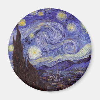Aimant Vincent Van Gogh Starry Nuit Vintage Art
